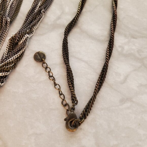 💖 Talbots Multi Chain Necklace 💖 - Picture 7 of 8